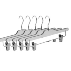 Outlet 8020 - Acrylic Skirt Hanger with Clips - 14 inch 5 Pack - cozylivehome.com | we sell a wide range of comfortable household items Housewares