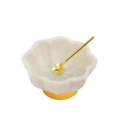 Online 61971 4" MARBLE SPICE DISH W/ SPOON - cozylivehome.com | we sell a wide range of comfortable household items Giftware