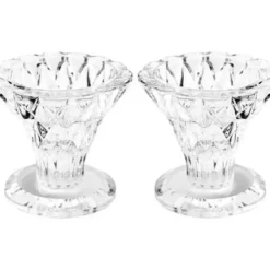 46470 A Pair Of An Elegant Crystal Candlesticks 5.5 Cm - cozylivehome.com | we sell a wide range of comfortable household items^ Shop All