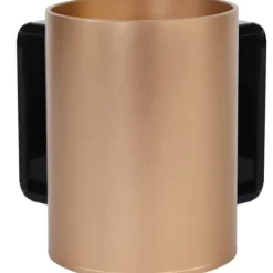 57192 Acrylic Washing Cup Gold Black Handles 5" - cozylivehome.com | we sell a wide range of comfortable household items^ Shop All