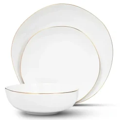 87476 ANDOVER WHITE W GOLD BAND Service For 4 - cozylivehome.com | we sell a wide range of comfortable household items^ Shop All