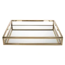 Best 99815 ASPEN GOLD 10" SQUARE TRAY - cozylivehome.com | we sell a wide range of comfortable household items Giftware