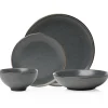 87479 Beaumont Grey 16 Pc W Gold Rim - cozylivehome.com | we sell a wide range of comfortable household items^ Shop All