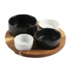 Sale 3917507 Cabo 5Pc Tapas Set Black/White - cozylivehome.com | we sell a wide range of comfortable household items Giftware