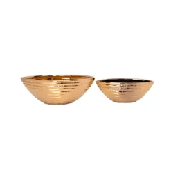 Outlet 45782-2 Ceramic Oval Shape Shape Smooth Body Gold Finish 11.80"x4.75"x4.35"H - cozylivehome.com | we sell a wide range of comfortable household items Giftware