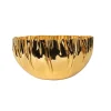 New 99007 CRUMPLED EDGE GOLD RD 10.5X5.5 - cozylivehome.com | we sell a wide range of comfortable household items Giftware