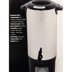 50 CUP S/STEEL COFFEE URN - cozylivehome.com | we sell a wide range of comfortable household items^ Shop All