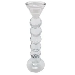 13949-02 GLASS 7.75" CANDLE HOLDER, CLEAR - cozylivehome.com | we sell a wide range of comfortable household items^ Shop All