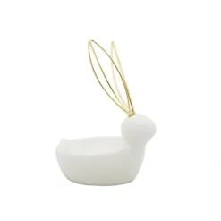 Hot 15831 6"H BUNNY TRINKET TRAY, WHITE - cozylivehome.com | we sell a wide range of comfortable household items Giftware