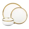 87466 Hillcrest Stoneware Wh&gold 12 - cozylivehome.com | we sell a wide range of comfortable household items^ Shop All