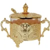 57139 Honey Dish Gold Plated Filigree Design 5.5x3.5x4.5 - cozylivehome.com | we sell a wide range of comfortable household items^ Shop All