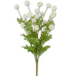 Store 22 Inch White Mini Allium Bush w/Foliage (18 Ball - cozylivehome.com | we sell a wide range of comfortable household items Giftware