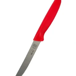 Discount 4.5" Knife - Curved tip/serrated edge - Red/Meat - cozylivehome.com | we sell a wide range of comfortable household items Housewares