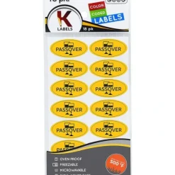 05405 Kosher Labels 24pk. on Sheets - Passover - cozylivehome.com | we sell a wide range of comfortable household items^ Shop All