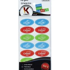 New 05409 Kosher Labels18pk. Spanish - Assorted - cozylivehome.com | we sell a wide range of comfortable household items Housewares