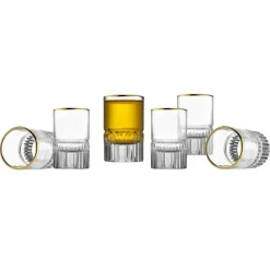 Store 48261 LATITUDE SHOOTERS W/GOLD B S/6 - cozylivehome.com | we sell a wide range of comfortable household items Giftware