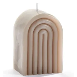 Best Sale 097094 Light Grey Rainbow Design Candle - cozylivehome.com | we sell a wide range of comfortable household items Giftware