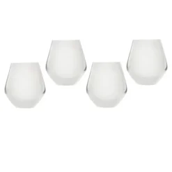 22543 MERIDIAN WHITE S/4 STEMLESS - cozylivehome.com | we sell a wide range of comfortable household items^ Shop All