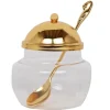 59321 New Honey Dish Gold With Spoon - cozylivehome.com | we sell a wide range of comfortable household items^ Shop All
