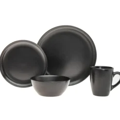 62190 NOIRE 16 PC STONEWARE SET - cozylivehome.com | we sell a wide range of comfortable household items^ Shop All