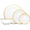 73022 Nola Bone China Gold Rim 16 Piece Dinnerware Set, Service for 4 - cozylivehome.com | we sell a wide range of comfortable household items^ Shop All