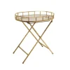12283-03 OVAL GOLD METAL ACCENT TABLE, MIRROR TOP - cozylivehome.com | we sell a wide range of comfortable household items^ Shop All