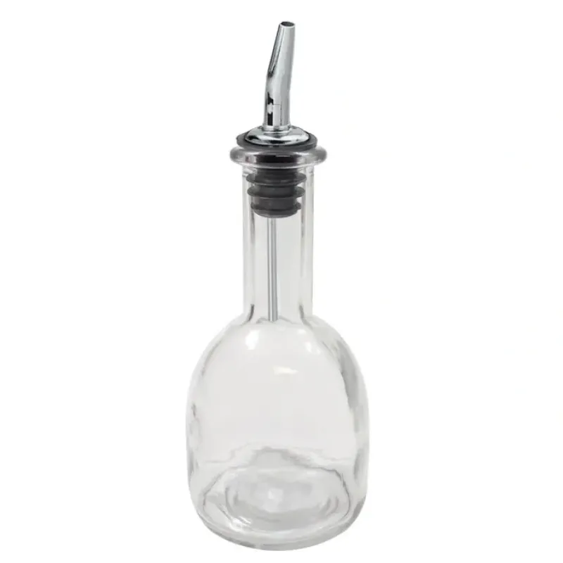 Hot 10 OZ CLEAR GLASS BOTTLE WITH POURER - cozylivehome.com | we sell a wide range of comfortable household items Housewares
