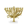 174969 PALM MENORAH Gold - cozylivehome.com | we sell a wide range of comfortable household items^ Shop All