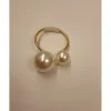 2 Pearls 1 Big 1 Small Gold Napkin Ring - cozylivehome.com | we sell a wide range of comfortable household items^ Shop All