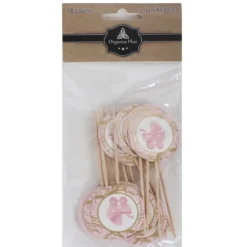 18 Pink Round "Its A Girl" Toothpicks For Cake Decarotion - cozylivehome.com | we sell a wide range of comfortable household items^ Shop All