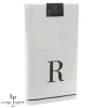 14 PK White and Black Guest Paper Napkins - Letter R - cozylivehome.com | we sell a wide range of comfortable household items^ Shop All
