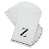14 PK White and Black Guest Paper Napkins - Letter Z - cozylivehome.com | we sell a wide range of comfortable household items^ Shop All