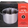 24 QUART TRI-PLY STAINLESS STEEL STOCKPOT W COVER - cozylivehome.com | we sell a wide range of comfortable household items^ Shop All