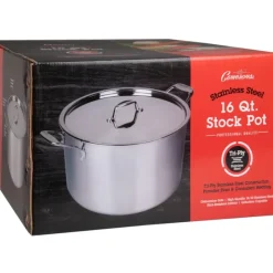 16 QUART TRI-PLY STAINLESS STEEL STOCKPOT W COVER - cozylivehome.com | we sell a wide range of comfortable household items^ Shop All