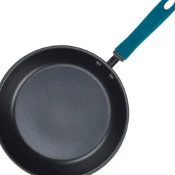 Shop 11.75" Rachael Ray Hard Anodized Aluminum Skillet, Gray with Teal Handles - cozylivehome.com | we sell a wide range of comfortable household items Housewares