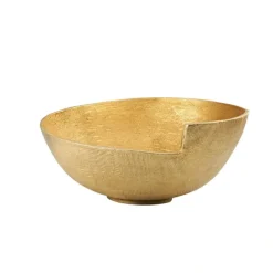Best 59622 RIDGE 12" BOWL - GOLD - cozylivehome.com | we sell a wide range of comfortable household items Giftware