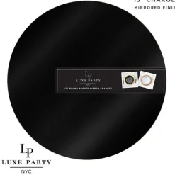 13" Round Black Light Weight Charger - cozylivehome.com | we sell a wide range of comfortable household items^ Shop All