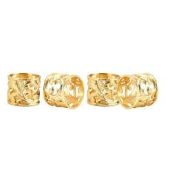 50635 S/4 BAROQUE NAPKIN RINGS - cozylivehome.com | we sell a wide range of comfortable household items^ Shop All