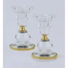 240330 Set of 2 Crystal Candle Holders with Gold Design 4"H - cozylivehome.com | we sell a wide range of comfortable household items^ Shop All