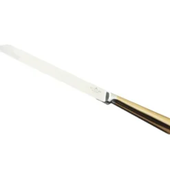 58297 Stainless Steel Knive Gold Handle Non Serrated 13" - cozylivehome.com | we sell a wide range of comfortable household items^ Shop All