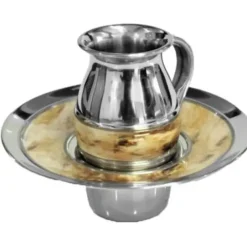 59545 Stainless Steel Mayim Achronim With Beige Marble Design - cozylivehome.com | we sell a wide range of comfortable household items^ Shop All