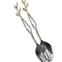 Cheap 13850 Steel & Brass Bud Server S/2 - cozylivehome.com | we sell a wide range of comfortable household items Giftware
