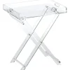 982802 Stylish Acrylic Foldable Tray Side Table with Side Handles - cozylivehome.com | we sell a wide range of comfortable household items^ Shop All