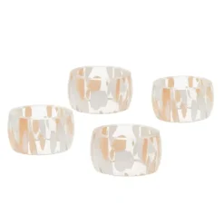 70626 TERRAZO LOOK GLAS NAPKIN RINGS - cozylivehome.com | we sell a wide range of comfortable household items^ Shop All