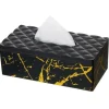 Cheap 1237 Tissue Box Black W/ Gold Marble Printing 10 x 5.1 x 3.6 inches - cozylivehome.com | we sell a wide range of comfortable household items Giftware