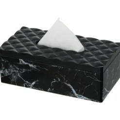 Cheap 1238 Tissue Box Black W/ Marble Printing 10 x 5.1 x 3.6 inches - cozylivehome.com | we sell a wide range of comfortable household items Giftware