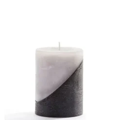 Hot 097108 Two-Tone Candle, Black and Grey - cozylivehome.com | we sell a wide range of comfortable household items Giftware