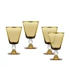 28927 VITOLO GOBLET AMBER/GOLD S/4 - cozylivehome.com | we sell a wide range of comfortable household items^ Shop All