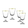28931 VITOLO GOBLET CLEAR/GOLD S/4 - cozylivehome.com | we sell a wide range of comfortable household items^ Shop All