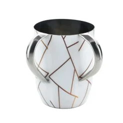 50529 Washcup Wht/gld Abstract Decal - cozylivehome.com | we sell a wide range of comfortable household items^ Shop All